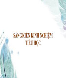Sáng kiến kinh nghiệm Tiểu học: Một vài yếu tố quyết định sự thành công trong dạy học Giữ vở sạch - viết chữ đẹp cho học sinh Tiểu học