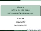 Bài giảng Phương pháp nghiên cứu khoa học: Chương 5 - Vũ Trọng Nghĩa