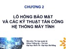 Bài giảng An toàn và bảo mật hệ thống thông tin: Chương 2