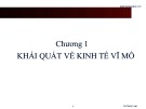 Bài giảng Kinh tế vĩ mô: Chương 1 - TS. Nguyễn Đức Thành, ThS. Phạm Minh Thái