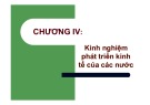 Bài giảng Kinh tế phát triển 2: Chương 4 - Phan Tiến Ngọc