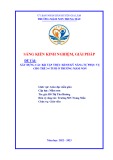 Sáng kiến kinh nghiệm Mầm non: Xây dựng các bài tập thực hành kỹ năng tự phục vụ cho trẻ 3-4 tuổi ở trường mầm non