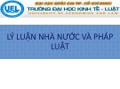 Bài giảng Lý luận nhà nước và pháp luật: Chương 1