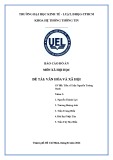 Đồ án môn Xã hội học: Văn hoá và xã hội