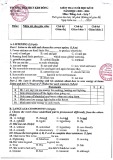 Đề thi học kì 2 môn Tiếng Anh lớp 7 năm 2023-2024 có đáp án - Trường TH&THCS Kim Đồng, Phước Sơn