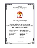 Khoá luận tốt nghiệp: Đào tạo nhân lực tại Hội sở chính Ngân hàng Thương mại Trách nhiệm Hữu hạn Một thành viên Đại Dương