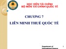 Bài giảng Tài chính quốc tế: Chương 7 - Học viện Tài chính