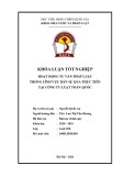 Khóa luận tốt nghiệp: Hoạt động tư vấn pháp luật trong lĩnh vực dân sự qua thực tiễn tại công ty Luật Toàn Quốc