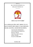 Khoá luận tốt nghiệp: Đánh giá công chức trong các cơ quan chuyên môn thuộc Uỷ ban Nhân dân huyện An Dương, thành phố Hải Phòng