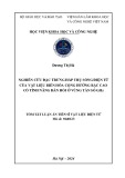 Tóm tắt Luận án Tiến sĩ Vật liệu điện tử: Nghiên cứu đặc trưng hấp thụ sóng điện từ của vật liệu biến hóa cộng hưởng bậc cao có tính năng đàn hồi ở vùng tần số GHz