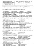 Đề thi học kì 2 môn Công nghệ lớp 9 năm 2023-2024 - Trường TH&THCS Đại Thạnh, Đại Lộc