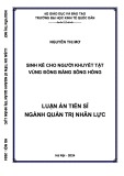 Luận án Tiến sĩ Quản trị nhân lực: Sinh kế cho người khuyết tật vùng Đồng bằng sông Hồng