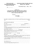 Thông báo chấm dứt hoạt động chi nhánh/văn phòng đại diện của tổ chức hòa giải thương mại nước ngoài tại Việt Nam (Mẫu 20/TP-HGTM-sđ)