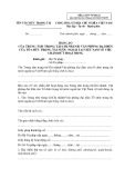 Báo cáo của trung tâm trọng tài/chi nhánh/ văn phòng đại diện của tổ chức trọng tài nước ngoài tại Việt Nam về việc chấm dứt hoạt động (Mẫu 23/TP-TTTM-sđ)
