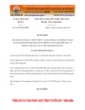 Quyết định số 01/2014/QĐ-UBND (Quận 4, Tp. Hồ Chí Minh)