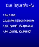 Bài giảng Sinh lí bệnh tiêu hóa
