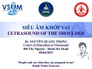 Bài giảng Siêu âm khớp vai - Dr. Nguyễn Quang Trọng