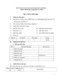 Đề cương môn học Thiết lập và thẩm định dự án đầu tư (Mã môn học: ECON2314)