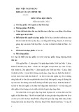 Đề cương học phần Chủ nghĩa xã hội khoa học (Mã học phần: PLT 09A)