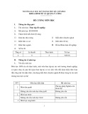 Đề cương môn học Thực tập tốt nghiệp (Mã môn học: ECON4899)