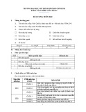 Đề cương môn học Quản lý danh mục đầu tư