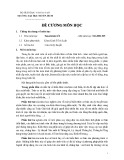 Đề cương môn học Toán Kinh tế 2 (Mã môn học: MATH1305)