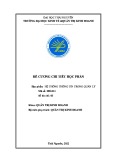 Đề cương chi tiết học phần Hệ thống thông tin trong quản lý (Mã học phần: MIS231)