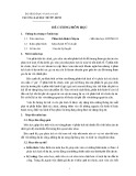 Đề cương môn học Phân tích kinh tế dự án (Mã môn học: ECON4311)