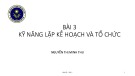 Bài giảng Kỹ năng lãnh đạo: Bài 3 - ThS. Nguyễn Thị Minh Thu
