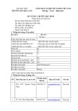 Đề cương chi tiết học phần Pháp luật về đấu thầu (Mã học phần: LUA102027)