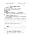 Đề cương chi tiết học phần Kinh tế Chính trị Mác - Lênin (Mã học phần: 122792)