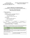Đề cương chi tiết học phần Dinh dưỡng học
