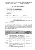 Đề cương chi tiết học phần Nghiệp vụ buồng phòng (Mã học phần: 0101124094)
