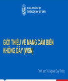 Bài giảng Giới thiệu về mạng cảm biến không dây (WSN): Chương 1 - TS. Nguyễn Duy Thông
