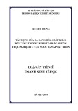 Luận án Tiến sĩ Kinh tế học: Tác động của đa dạng hóa xuất khẩu đến tăng trưởng kinh tế - Bằng chứng thực nghiệm từ các nước đang phát triển