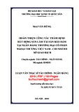 Luận văn Thạc sĩ Tài chính ngân hàng: Hoàn thiện công tác thẩm định bất động sản làm tài sản bảo đảm tại Ngân hàng thương mại cổ phần Ngoại thương Việt Nam - Chi nhánh Sở giao dịch