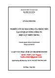 Luận văn Thạc sĩ Quản trị kinh doanh: Nghiên cứu sự hài lòng của nhân viên tại cơ quan Tổng Công ty Điện lực Miền Trung