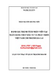 Luận văn Thạc sĩ Quản trị kinh doanh: Đánh giá thành tích nhân viên tại Ngân hàng TMCP Đầu tư và Phát triển Việt Nam – Chi nhánh Gia Lai