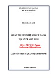 Luận văn Thạc sĩ Quản trị kinh doanh: Quản trị quan hệ khách hàng tại VNPT Kon Tum