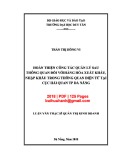 Luận văn Thạc sĩ Quản trị kinh doanh: Hoàn thiện công tác quản lý sau thông quan đối với hàng hóa xuất khẩu, nhập khẩu trong thông quan điện tử tại Cục Hải quan TP Đà Nẵng