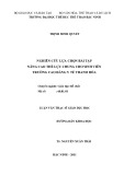 Luận văn Thạc sĩ Giáo dục học: Nghiên cứu lựa chọn bài tập nâng cao thể lực chung cho sinh viên trường Cao đẳng Y tế Thanh Hóa