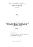Đề tài nghiên cứu khoa học cấp trường: Khảo sát thực trạng tư vấn chăm sóc sản phụ sau đẻ thường tại Khoa Sản 2, Bệnh viện Phụ sản Thanh Hóa năm 2024