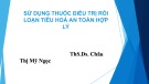 Bài giảng Sử dụng thuốc điều trị rối loạn tiêu hoá an toàn hợp lý - ThS.Ds. Châu Thị Mỹ Ngọc