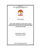 Đề án Thạc sĩ Quản lý công: Thực hiện chính sách trợ giúp xã hội trên địa bàn huyện Phù Mỹ, tỉnh Bình Định giai đoạn 2024- 2030