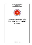 Đề cương chi tiết học phần Tin học đại cương - Trường Đại học Kinh tế Nghệ An