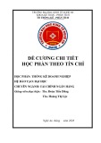 Đề cương chi tiết học phần Thống kê doanh nghiệp (Hệ đào tạo Đại học – Ngành: Tài chính - Ngân hàng) - Trường Đại học Kinh tế Nghệ An
