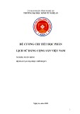 Đề cương chi tiết học phần Lịch sử đảng cộng sản Việt Nam (Hệ đào tạo Đại học – Ngành: Tài chính - Ngân hàng) - Trường Đại học Kinh tế Nghệ An