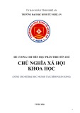 Đề cương chi tiết học phần Chủ nghĩa xã hội khoa học (Hệ đào tạo Đại học – Ngành: Tài chính - Ngân hàng) - Trường Đại học Kinh tế Nghệ An