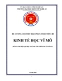 Đề cương chi tiết học phần Kinh tế vĩ mô (Hệ đào tạo Đại học – Ngành: Tài chính - Ngân hàng) - Trường Đại học Kinh tế Nghệ An