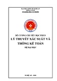 Đề cương chi tiết học phần Lý thuyết xác suất thông kê toán - Trường Đại học Kinh tế Nghệ An
